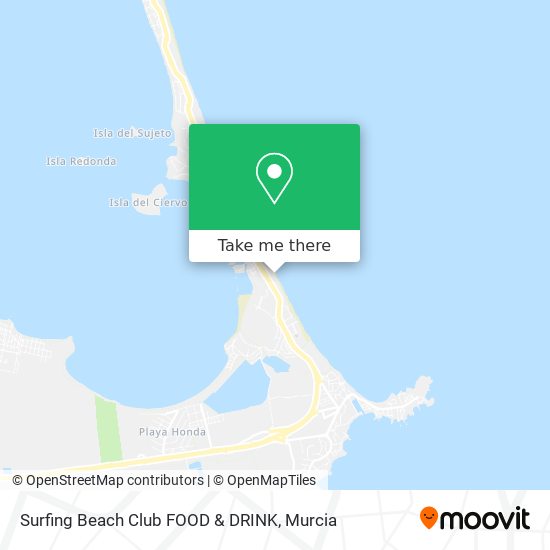 Surfing Beach Club FOOD & DRINK map