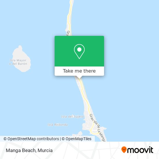 mapa Manga Beach