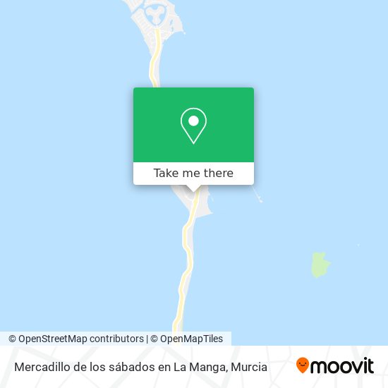 mapa Mercadillo de los sábados en La Manga