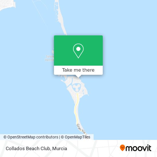 Collados Beach Club map