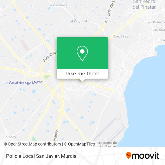 Policia Local San Javier map