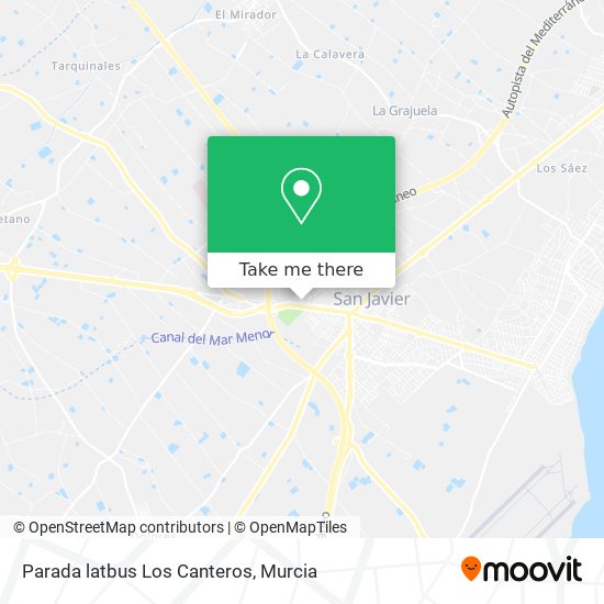 Parada latbus Los Canteros map