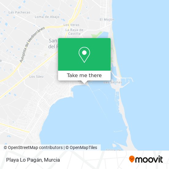 mapa Playa Lo Pagán