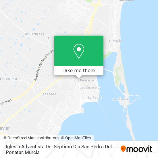 mapa Iglesia Adventista Del Septimo Dia San Pedro Del Ponatar