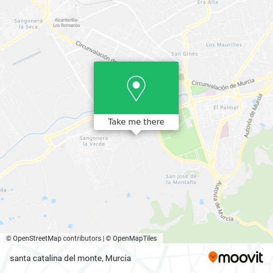 santa catalina del monte map