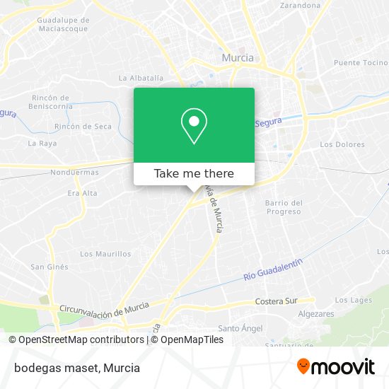 bodegas maset map