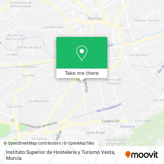 Instituto Superior de Hosteleria y Turismo Vesta map