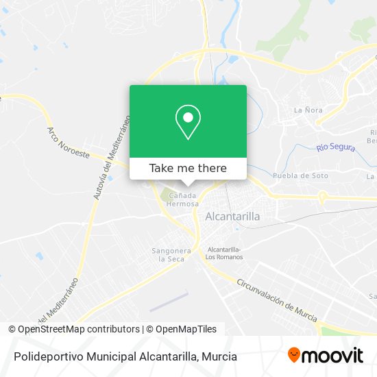 mapa Polideportivo Municipal Alcantarilla