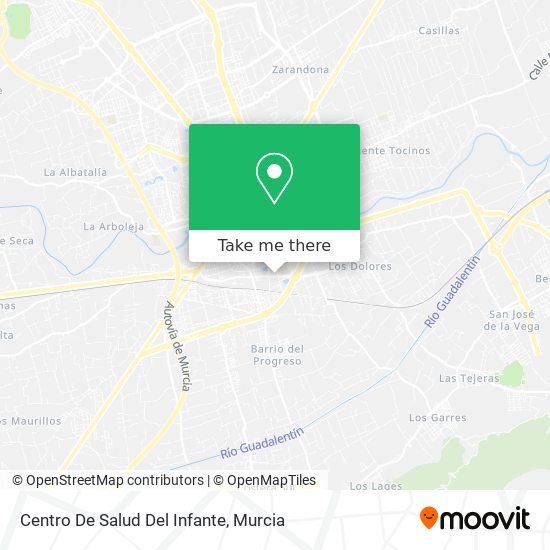 mapa Centro De Salud Del Infante