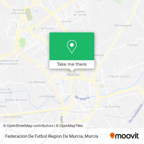 Federacion De Futbol Region De Murcia map