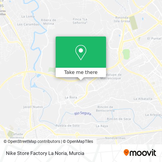 Nike Store Factory La Noria map