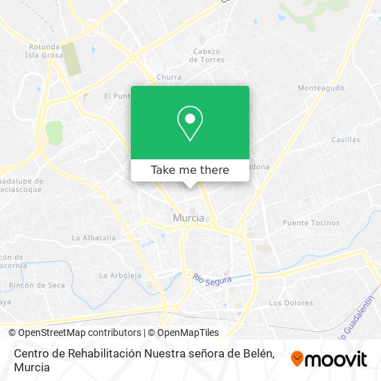 mapa Centro de Rehabilitación Nuestra señora de Belén