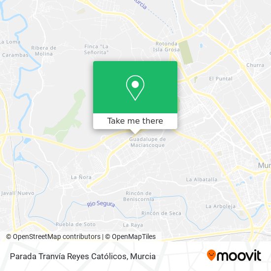 Parada Tranvía Reyes Católicos map