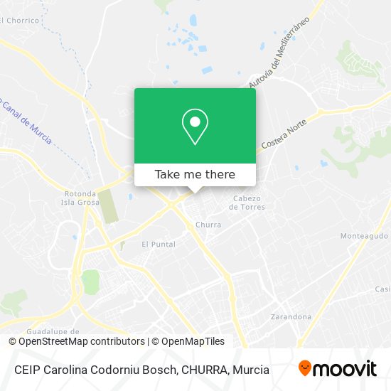 CEIP Carolina Codorniu Bosch, CHURRA map
