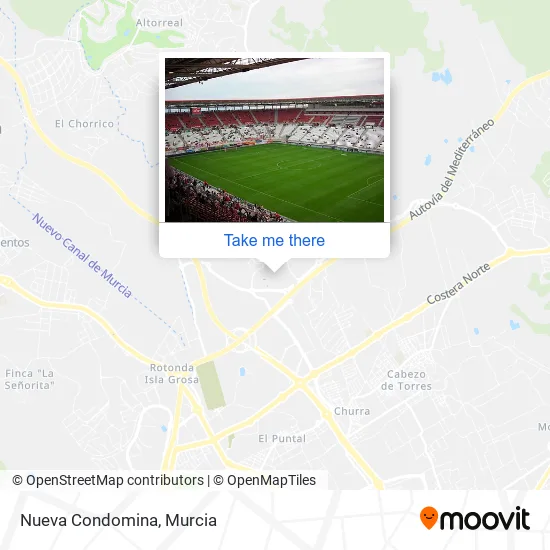 Nueva Condomina map