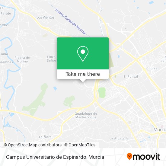 Campus Universitario de Espinardo map