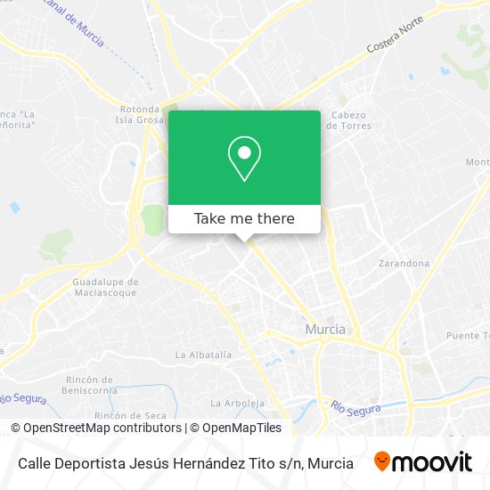 Calle Deportista Jesús Hernández Tito s / n map