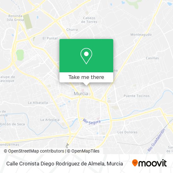 Calle Cronista Diego Rodríguez de Almela map
