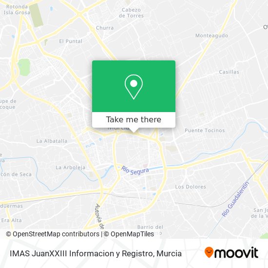 IMAS JuanXXIII Informacion y Registro map