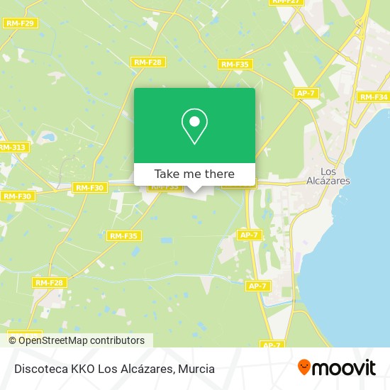 Discoteca KKO Los Alcázares map