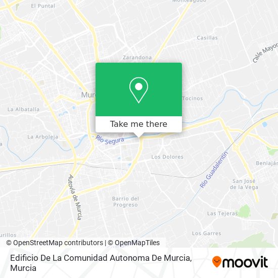 mapa Edificio De La Comunidad Autonoma De Murcia