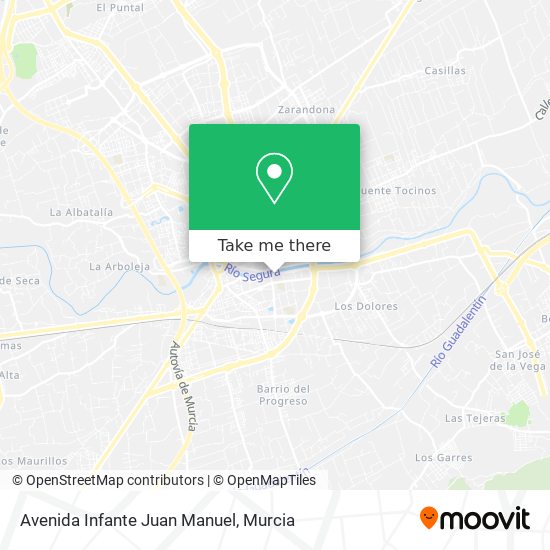 mapa Avenida Infante Juan Manuel