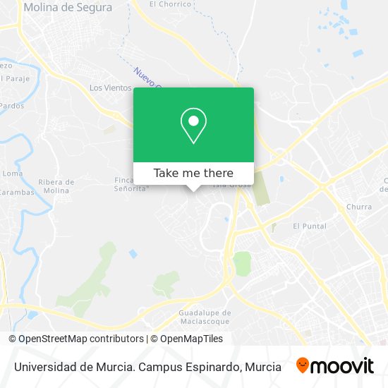 Universidad de Murcia. Campus Espinardo map