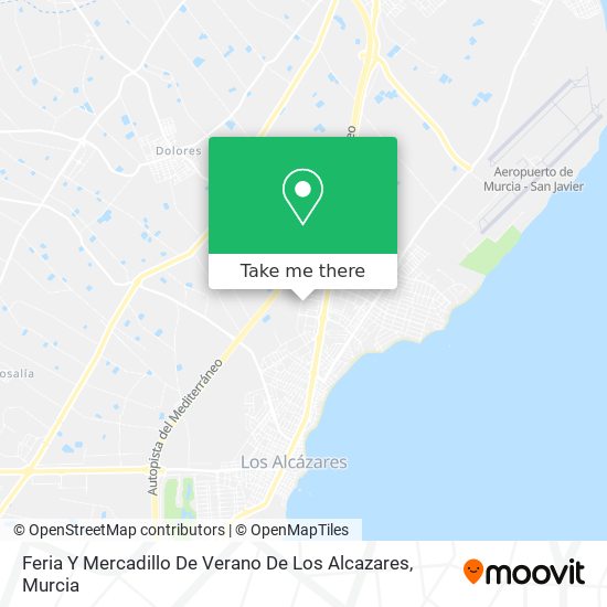 mapa Feria Y Mercadillo De Verano De Los Alcazares