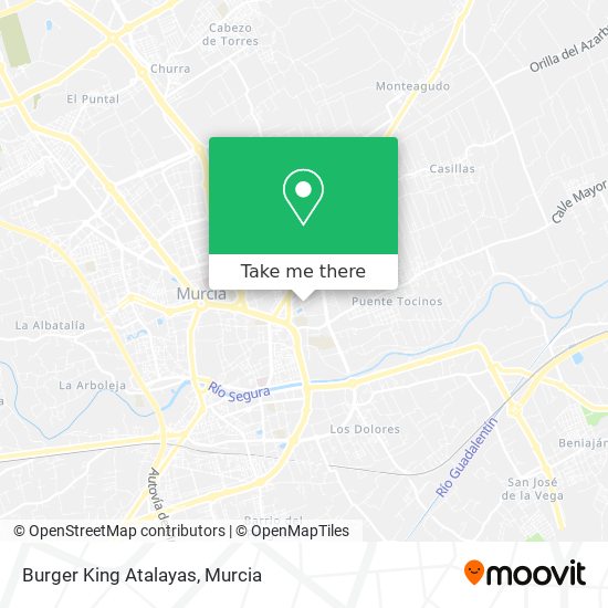mapa Burger King Atalayas