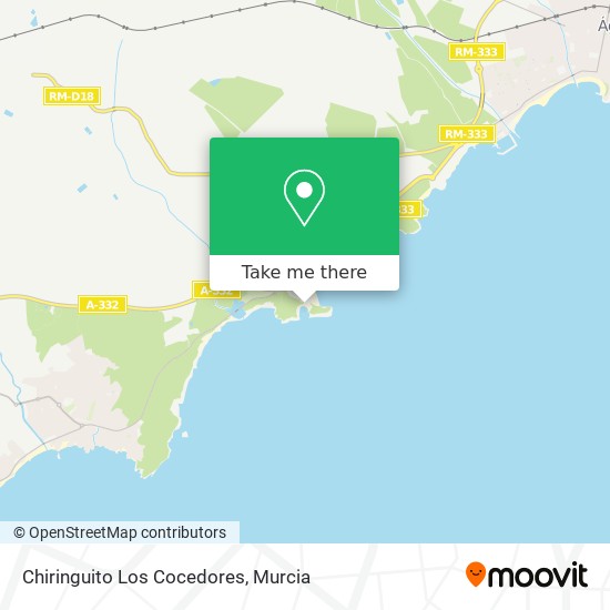 Chiringuito Los Cocedores map
