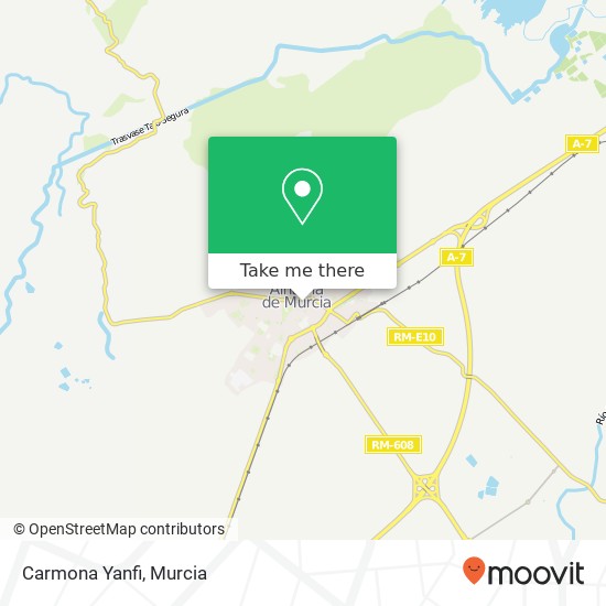 mapa Carmona Yanfi, Avenida Almirante Bastarreche, 5 30840 Alhama de Murcia