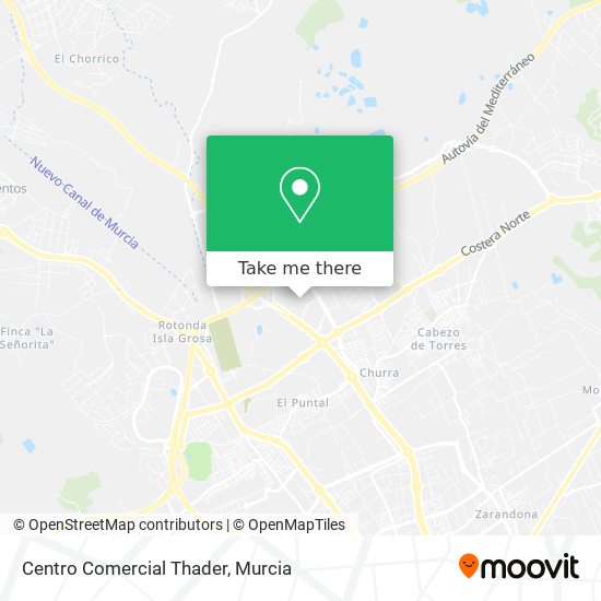 Centro Comercial Thader map