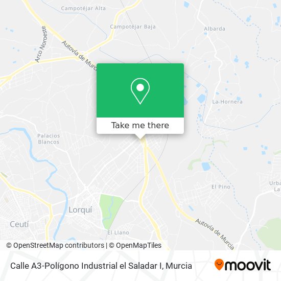 Calle A3-Polígono Industrial el Saladar I map