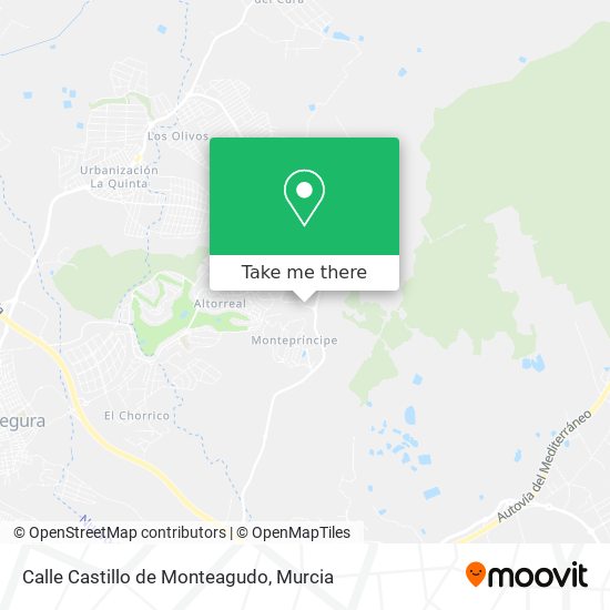 Calle Castillo de Monteagudo map