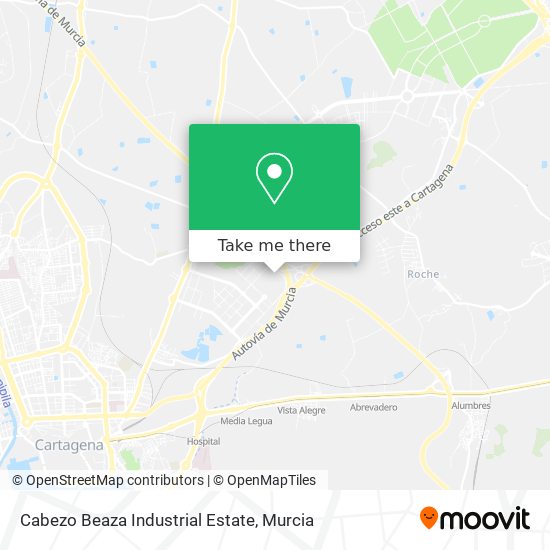 Cabezo Beaza Industrial Estate map