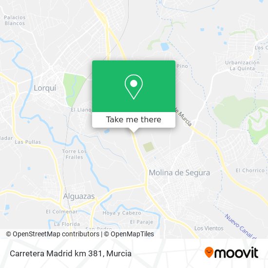 Carretera Madrid km 381 map