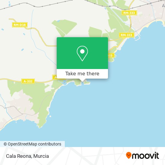 Cala Reona map