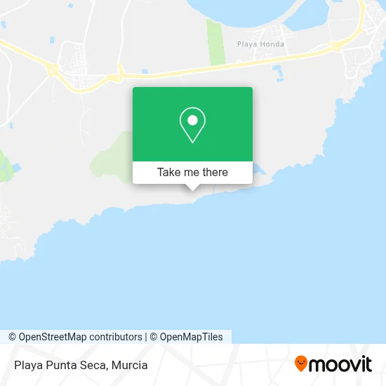 Playa Punta Seca map