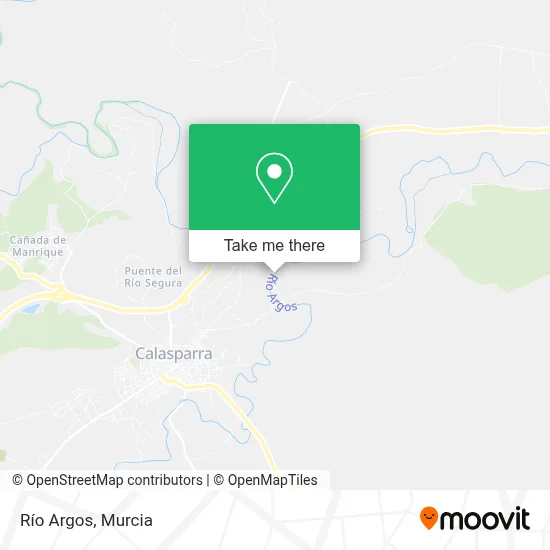 Río Argos map
