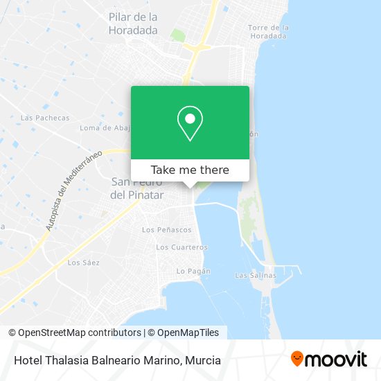 Hotel Thalasia Balneario Marino map