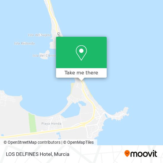 LOS DELFINES Hotel map