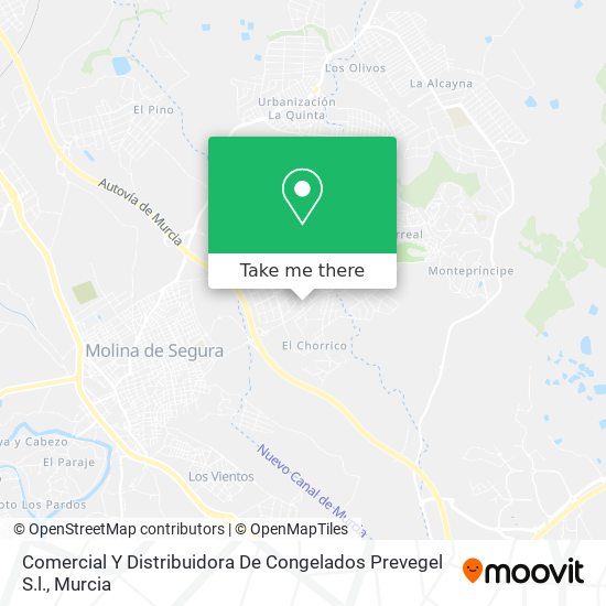 Comercial Y Distribuidora De Congelados Prevegel S.l. map
