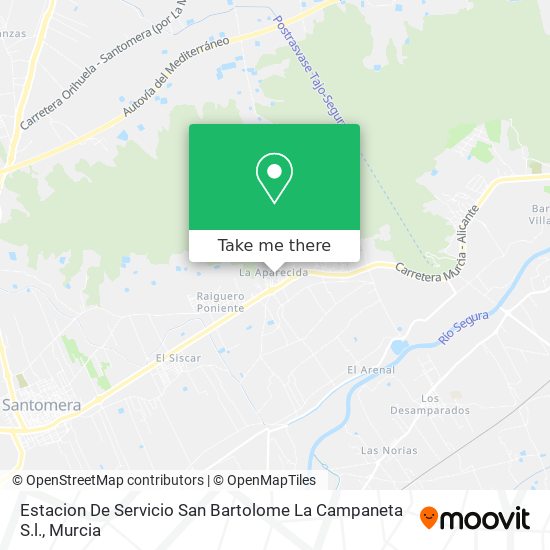 Estacion De Servicio San Bartolome La Campaneta S.l. map