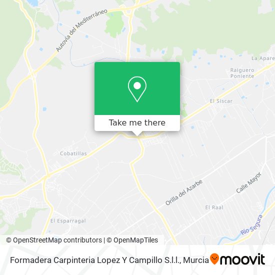 Formadera Carpinteria Lopez Y Campillo S.l.l. map