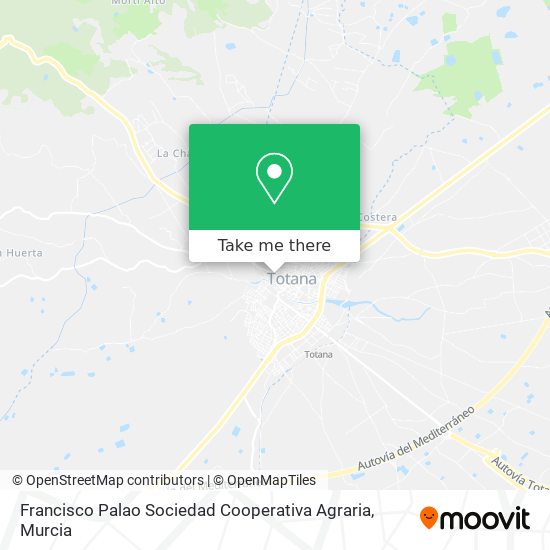 Francisco Palao Sociedad Cooperativa Agraria map