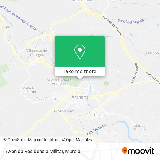 mapa Avenida Residencia Militar