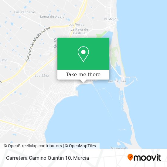 Carretera Camino Quintin 10 map