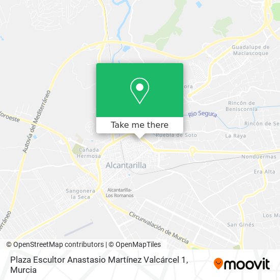 Plaza Escultor Anastasio Martínez Valcárcel 1 map