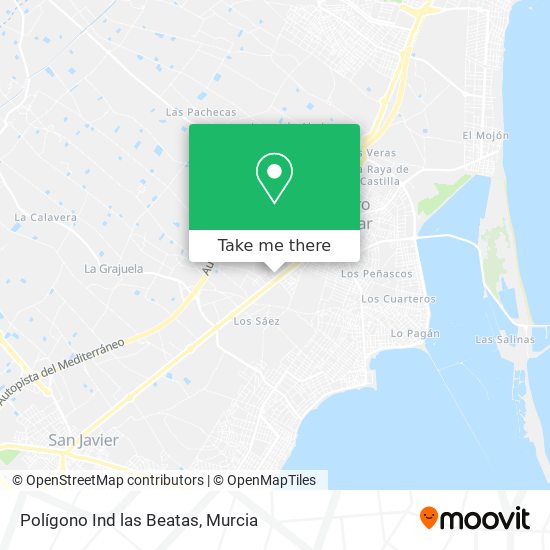 Polígono Ind las Beatas map