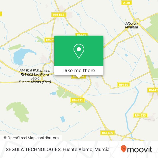 SEGULA TECHNOLOGIES, Fuente Álamo map